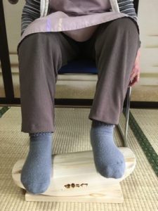 高齢の母もあしふみ健幸ライフを使用