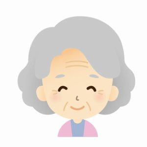 高齢の母の笑顔